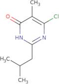 6-Chloro-5-methyl-2-(2-methylpropyl)pyrimidin-4-ol