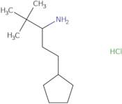 1-Cyclopentyl-4,4-dimethylpentan-3-amine hydrochloride