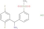 (2,5-Difluorophenyl)(3-methanesulfonylphenyl)methanamine hydrochloride