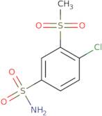 4-Chloro-3-methanesulfonylbenzene-1-sulfonamide