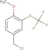 4-(Chloromethyl)-1-methoxy-2-[(trifluoromethyl)sulfanyl]benzene