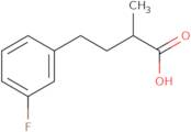 4-(3-Fluorophenyl)-2-methylbutanoic acid