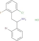 1-(2-Bromophenyl)-2-(2-chloro-6-fluorophenyl)ethan-1-amine hydrochloride