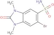 6-Bromo-1,3-dimethyl-2-oxo-2,3-dihydro-1H-1,3-benzodiazole-5-sulfonamide