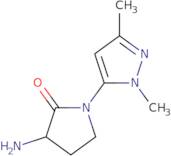 3-Amino-1-(1,3-dimethyl-1H-pyrazol-5-yl)pyrrolidin-2-one