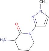 3-Amino-1-(1-methyl-1H-pyrazol-3-yl)piperidin-2-one