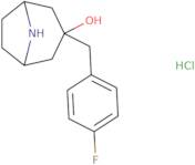 3-[(4-Fluorophenyl)methyl]-8-azabicyclo[3.2.1]octan-3-ol hydrochloride