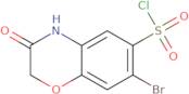 7-Bromo-3-oxo-3,4-dihydro-2H-1,4-benzoxazine-6-sulfonyl chloride