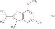 1-(7-Methoxy-3,5-dimethyl-1-benzofuran-2-yl)ethan-1-amine hydrochloride