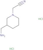 2-[3-(Aminomethyl)piperidin-1-yl]acetonitrile dihydrochloride