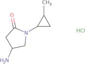 4-Amino-1-(2-methylcyclopropyl)pyrrolidin-2-one hydrochloride