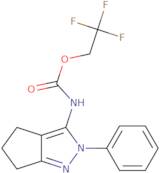 2,2,2-Trifluoroethyl N-{2-phenyl-2H,4H,5H,6H-cyclopenta[C]pyrazol-3-yl}carbamate