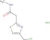 2-[4-(Chloromethyl)-1,3-thiazol-2-yl]-N-methylacetamide hydrochloride