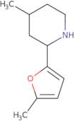 4-Methyl-2-(5-methylfuran-2-yl)piperidine
