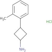 3-(2-Methylphenyl)cyclobutan-1-amine hydrochloride