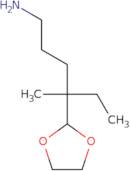 4-(1,3-Dioxolan-2-yl)-4-methylhexan-1-amine