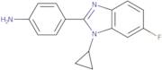 4-(1-Cyclopropyl-6-fluoro-1H-1,3-benzodiazol-2-yl)aniline