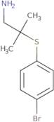 1-[(1-Amino-2-methylpropan-2-yl)sulfanyl]-4-bromobenzene