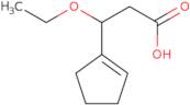 3-(Cyclopent-1-en-1-yl)-3-ethoxypropanoic acid