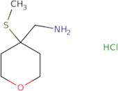 [4-(Methylsulfanyl)oxan-4-yl]methanamine hydrochloride