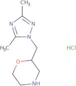 2-[(Dimethyl-1H-1,2,4-triazol-1-yl)methyl]morpholine hydrochloride