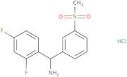 (2,4-Difluorophenyl)(3-methanesulfonylphenyl)methanamine hydrochloride