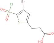 3-[4-Bromo-5-(chlorosulfonyl)thiophen-2-yl]propanoic acid