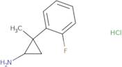 2-(2-Fluorophenyl)-2-methylcyclopropan-1-amine hydrochloride