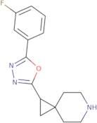 1-[5-(3-Fluorophenyl)-1,3,4-oxadiazol-2-yl]-6-azaspiro[2.5]octane