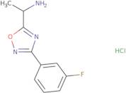 1-[3-(3-Fluorophenyl)-1,2,4-oxadiazol-5-yl]ethan-1-amine hydrochloride