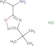 1-(3-tert-Butyl-1,2,4-oxadiazol-5-yl)ethan-1-amine hydrochloride