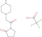 1-[2-(Piperazin-1-yl)acetyl]pyrrolidin-2-one, trifluoroacetic acid