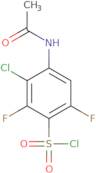 3-Chloro-4-acetamido-2,6-difluorobenzene-1-sulfonyl chloride