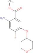 Methyl 2-amino-4-fluoro-5-(oxan-4-yloxy)benzoate