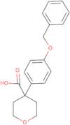 4-[4-(Benzyloxy)phenyl]oxane-4-carboxylic acid