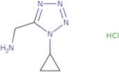 (1-Cyclopropyl-1H-1,2,3,4-tetrazol-5-yl)methanamine hydrochloride
