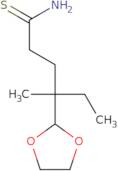 4-(1,3-Dioxolan-2-yl)-4-methylhexanethioamide