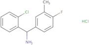 (2-Chlorophenyl)(4-fluoro-3-methylphenyl)methanamine hydrochloride