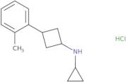 N-Cyclopropyl-3-(2-methylphenyl)cyclobutan-1-amine hydrochloride