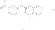 4-[(4-Oxo-3,4-dihydroquinazolin-2-yl)methyl]morpholine-2-carboxylic acid dihydrochloride