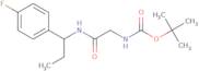 tert-Butyl N-({[1-(4-fluorophenyl)propyl]carbamoyl}methyl)carbamate