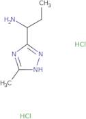 1-(3-Methyl-1H-1,2,4-triazol-5-yl)propan-1-amine dihydrochloride