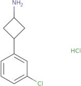 3-(3-Chlorophenyl)cyclobutan-1-amine hydrochloride