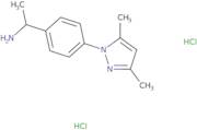 1-[4-(3,5-Dimethyl-1H-pyrazol-1-yl)phenyl]ethan-1-amine dihydrochloride