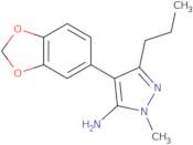 4-(1,3-Dioxaindan-5-yl)-2-methyl-5-propyl-2,3-dihydro-1H-pyrazol-3-imine