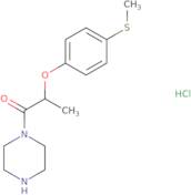 2-[4-(Methylsulfanyl)phenoxy]-1-(piperazin-1-yl)propan-1-one hydrochloride