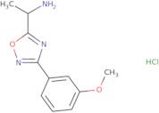 1-[3-(3-Methoxyphenyl)-1,2,4-oxadiazol-5-yl]ethan-1-amine hydrochloride