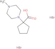 1-(4-Methylpiperazin-1-yl)cyclopentane-1-carboxylic acid dihydrobromide