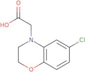 2-(6-Chloro-3,4-dihydro-2H-1,4-benzoxazin-4-yl)acetic acid