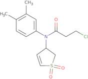 3-Chloro-N-(3,4-dimethylphenyl)-N-(1,1-dioxo-2,3-dihydro-1-thiophen-3-yl)propanamide